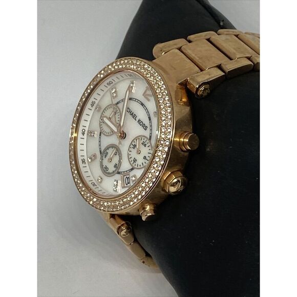 Michael Kors Parker MK5491 Womens Stainless Steel Analog Dial Quartz Watch WO355 - Picture 4 of 12